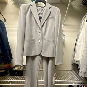 Women’s Calvin Klein light grey work suit set